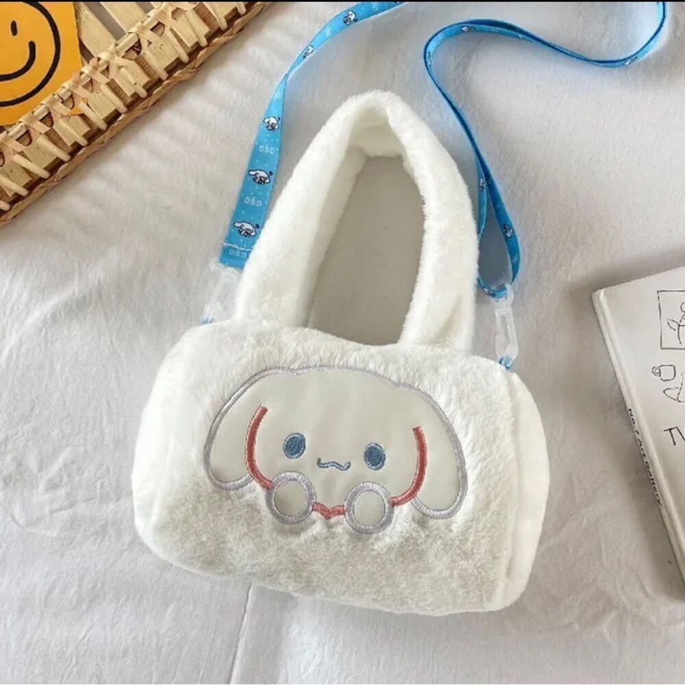 Cinamoroll White Plush Shoulder Crossbody Bag